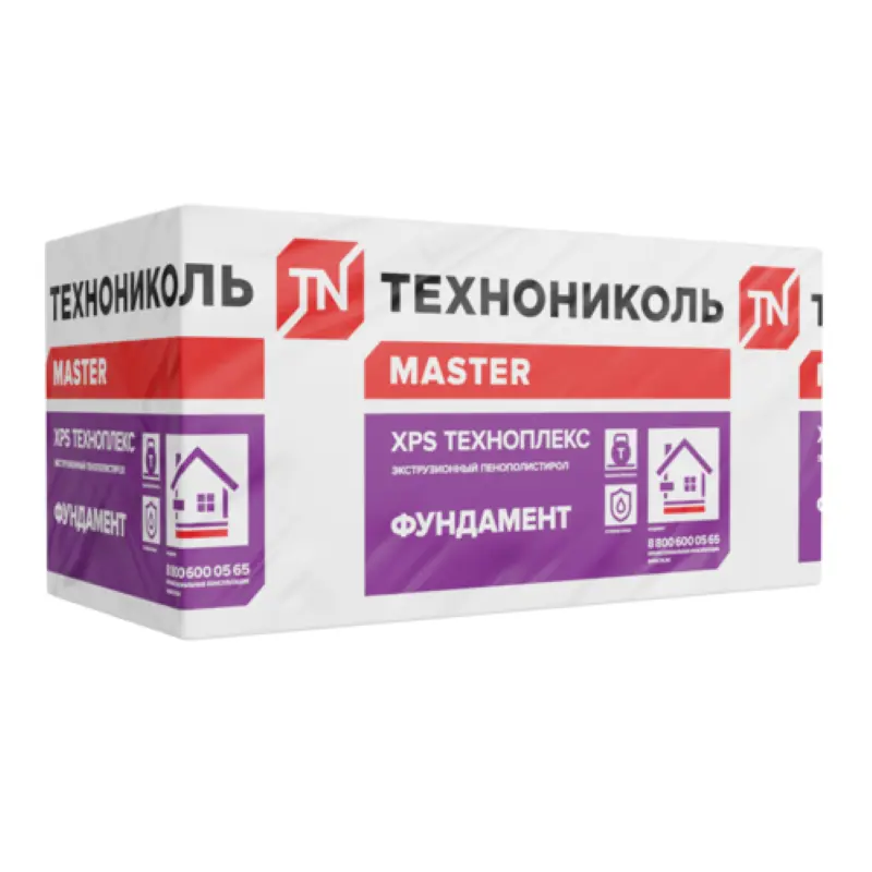 Изображение товара Экструдированный пенополистирол Техноплекс Фундамент 50мм 5.47м² 8шт