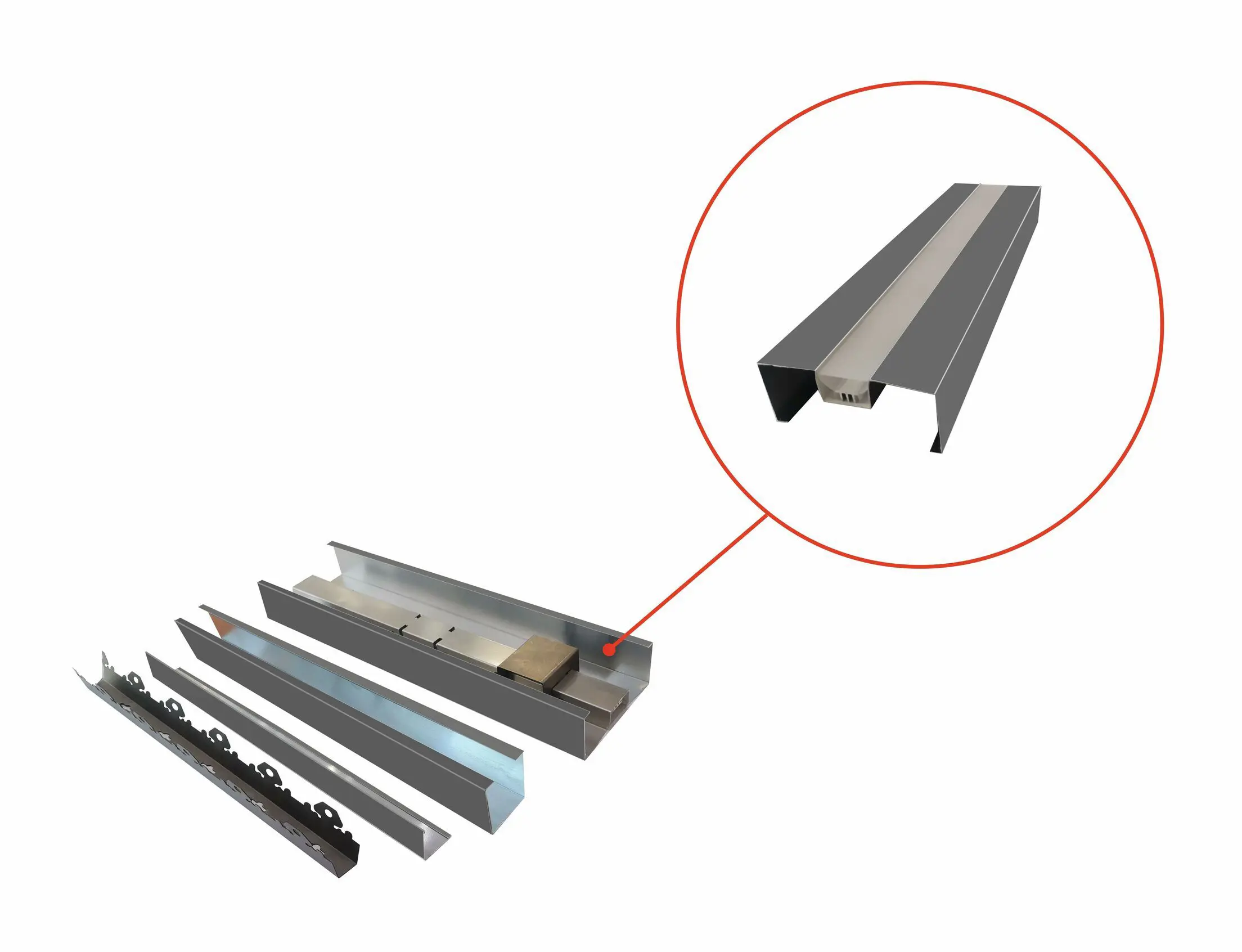 Изображение товара Комплект кубообразного реечного подвесного потолка Mr.Tektum модель Classic 1.8x1.8м куб 30x35мм графит со светодиодным модулем теплый свет