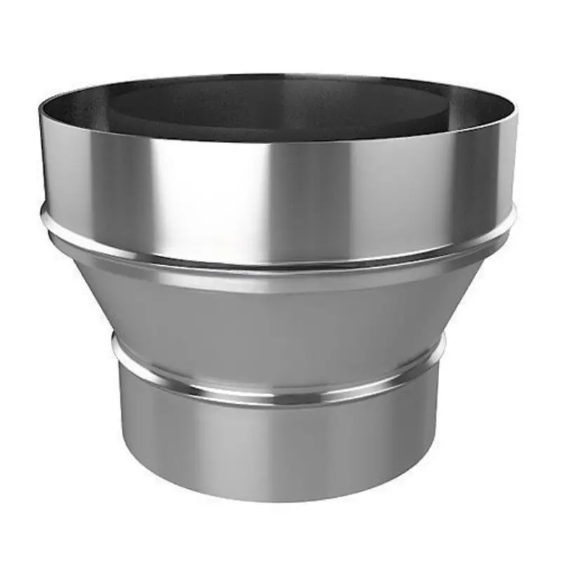 Изображение товара Переходник Lava металлик для дымохода 115/180 мм, нержавеющая сталь, 150 мм