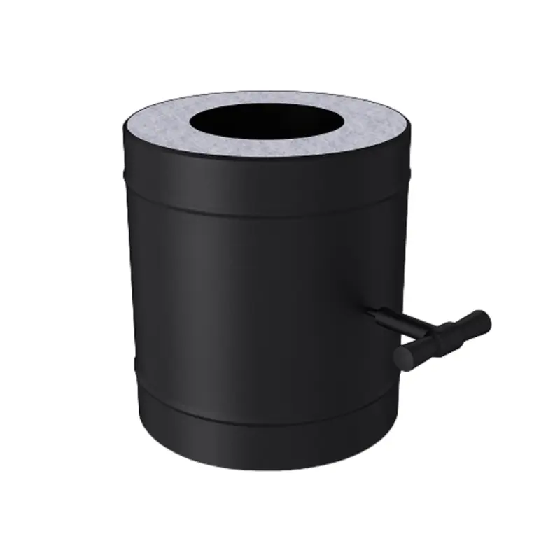 Изображение товара Сэндвич-шибер поворотный Magma ⌀130/230мм нержавеющая сталь AISI 439/оцинкованная (муар) 0.8/0.5мм