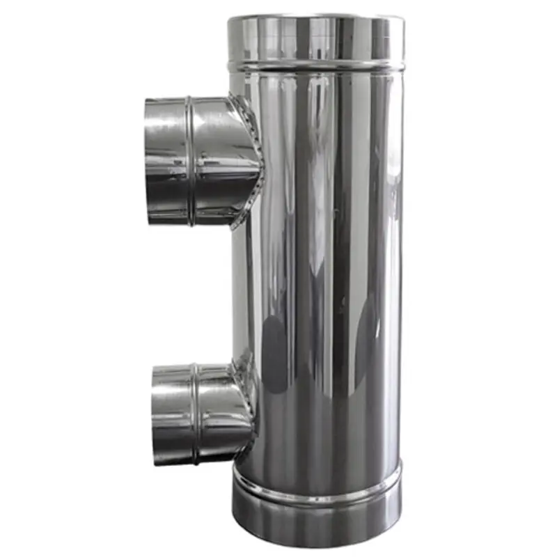 Изображение товара Съемник тепла Lava Elit 1м ⌀130/200мм нержавеющая сталь AISI 304/439 для дымоходов