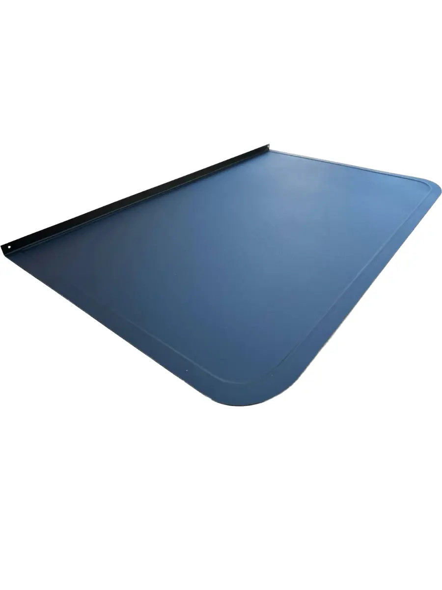 Изображение товара Лист притопочный Кровлайн для камина и печи 800x500мм 0.7мм цвет черный матовый