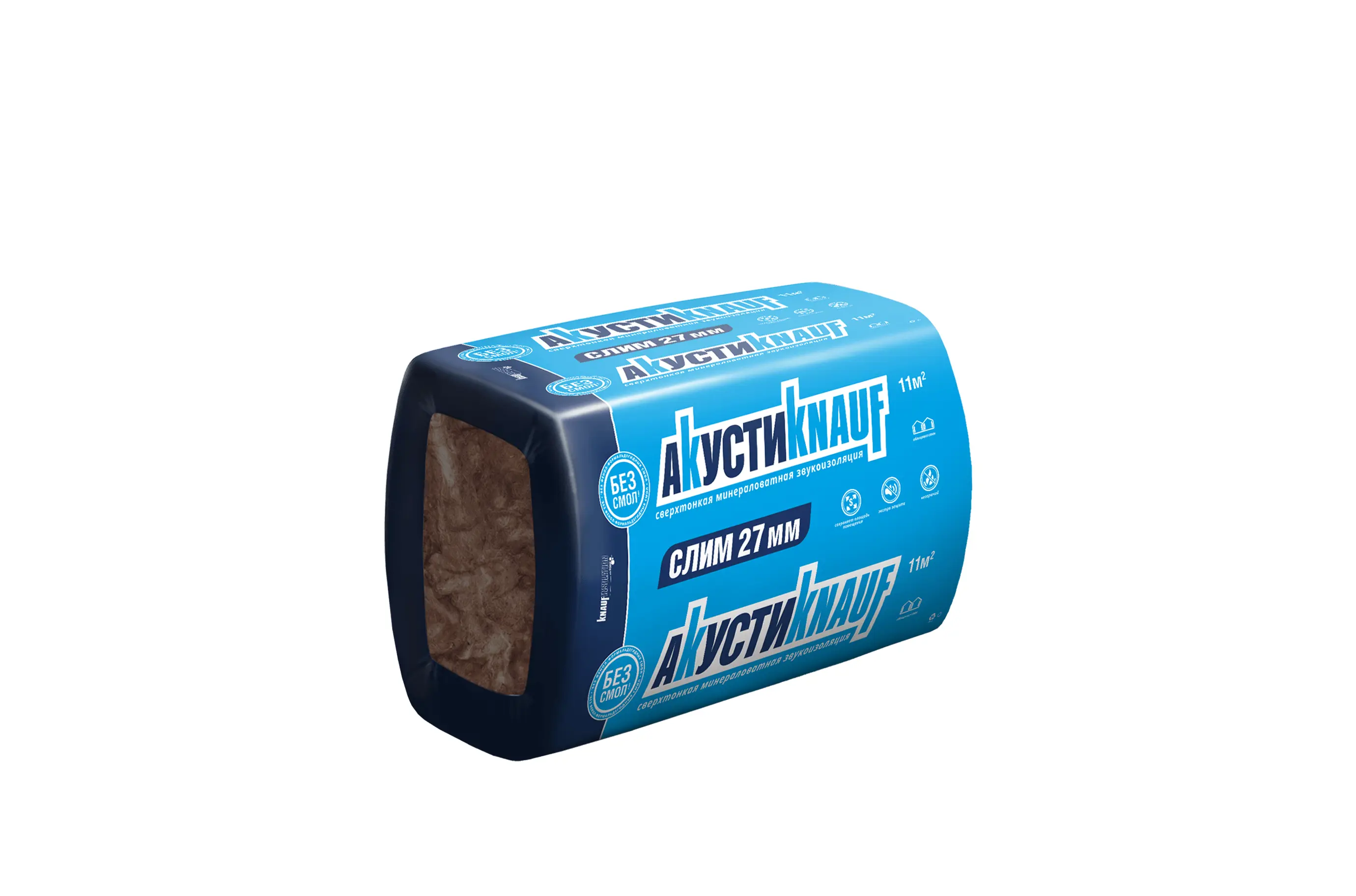 Изображение товара Звукоизоляция Knauf Insulation АкустиКНАУФ 27 мм 20 шт 600x920 мм