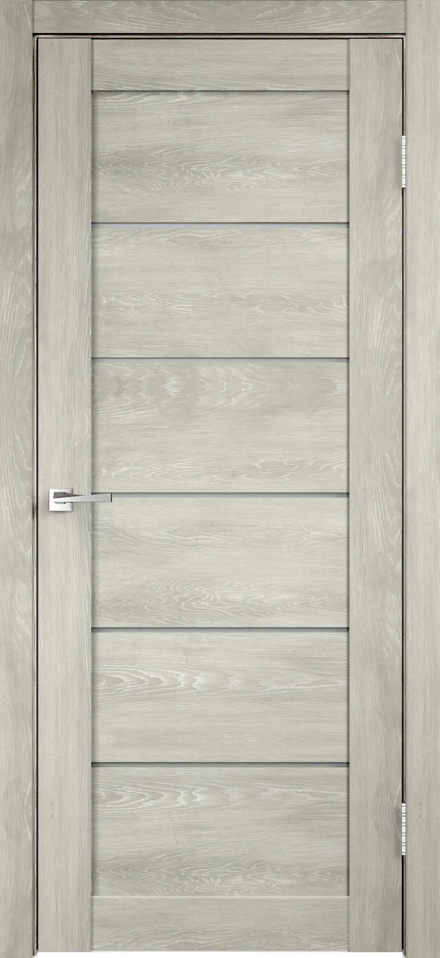 Изображение товара Дверь межкомнатная Velldoris Linea 1 остеклённая 200x80см ПВХ цвет дуб шале белый без замка и петель