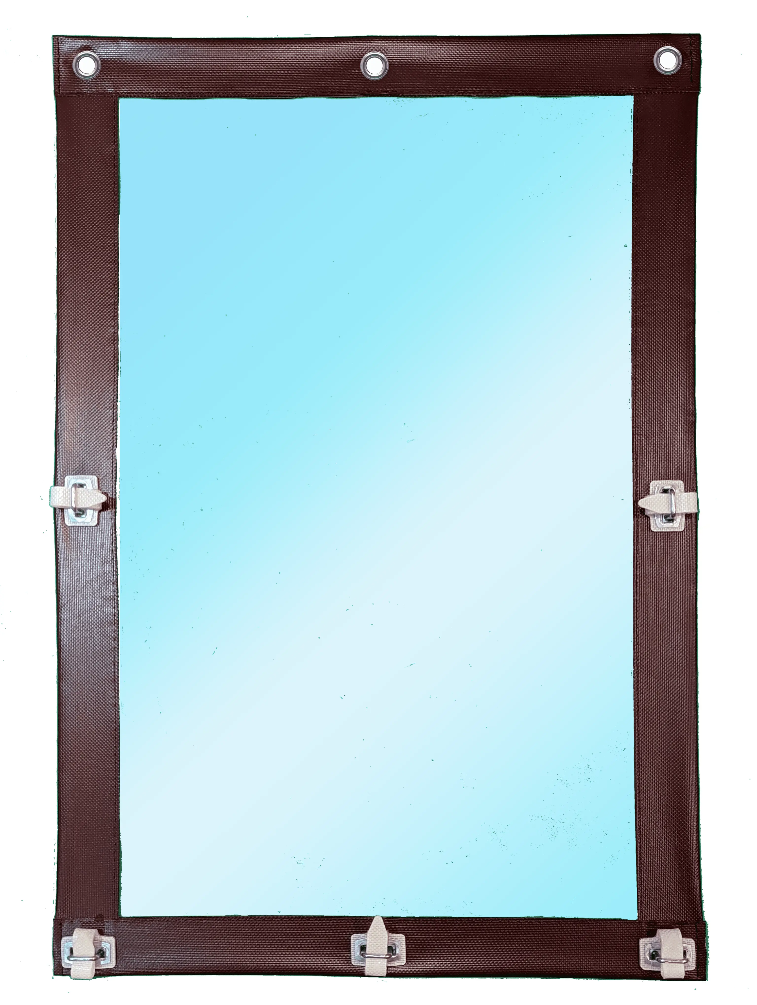 Изображение товара Мягкое окно ПВХ до -39°C 120x200см с креплениями и ремешками для веранд и террас