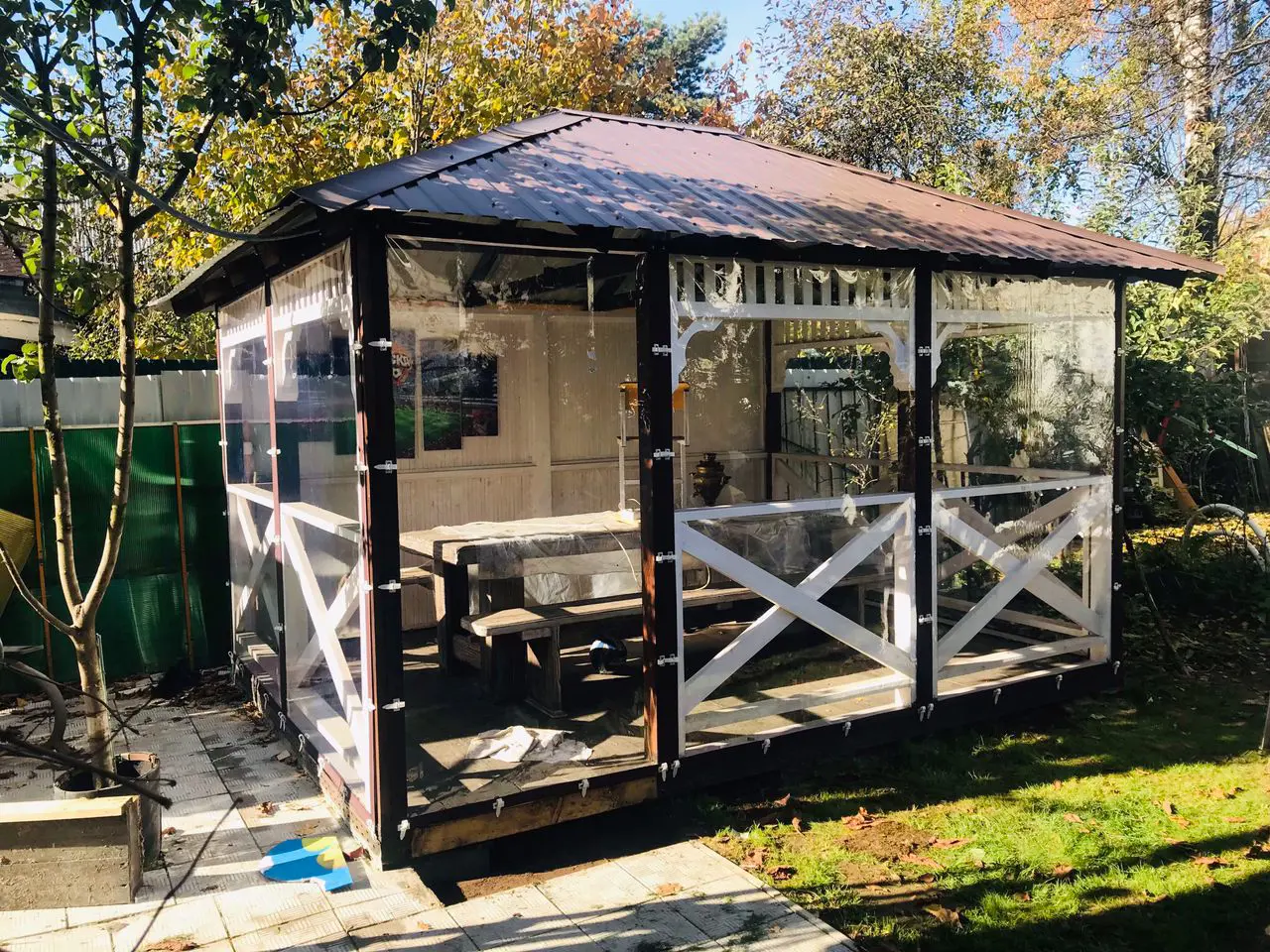 Изображение товара Мягкое окно ПВХ 120x230 см для защиты веранд и террас