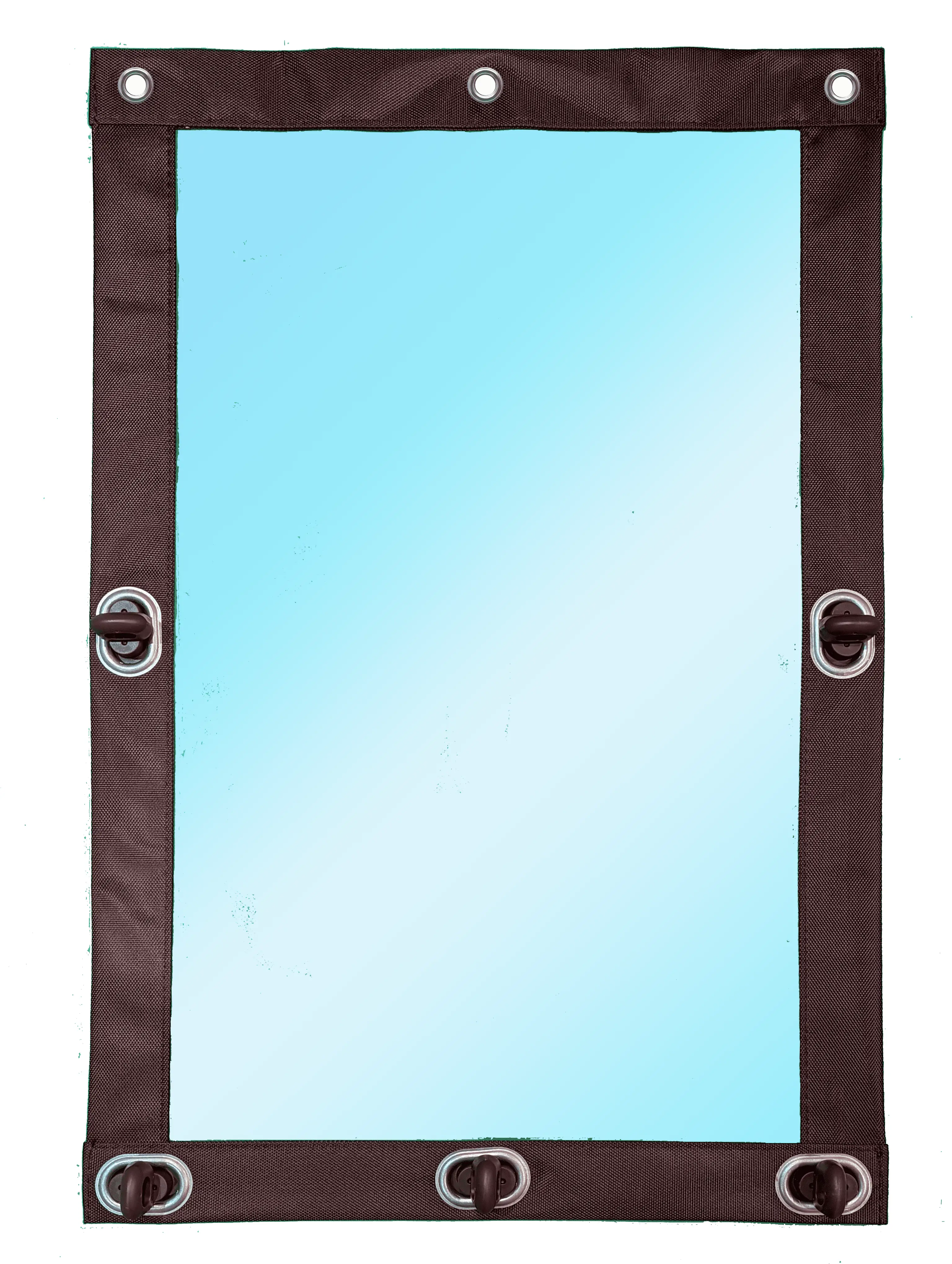 Изображение товара Мягкое окно ПВХ до -39°C 140x190см с окантовкой и поворотной скобой