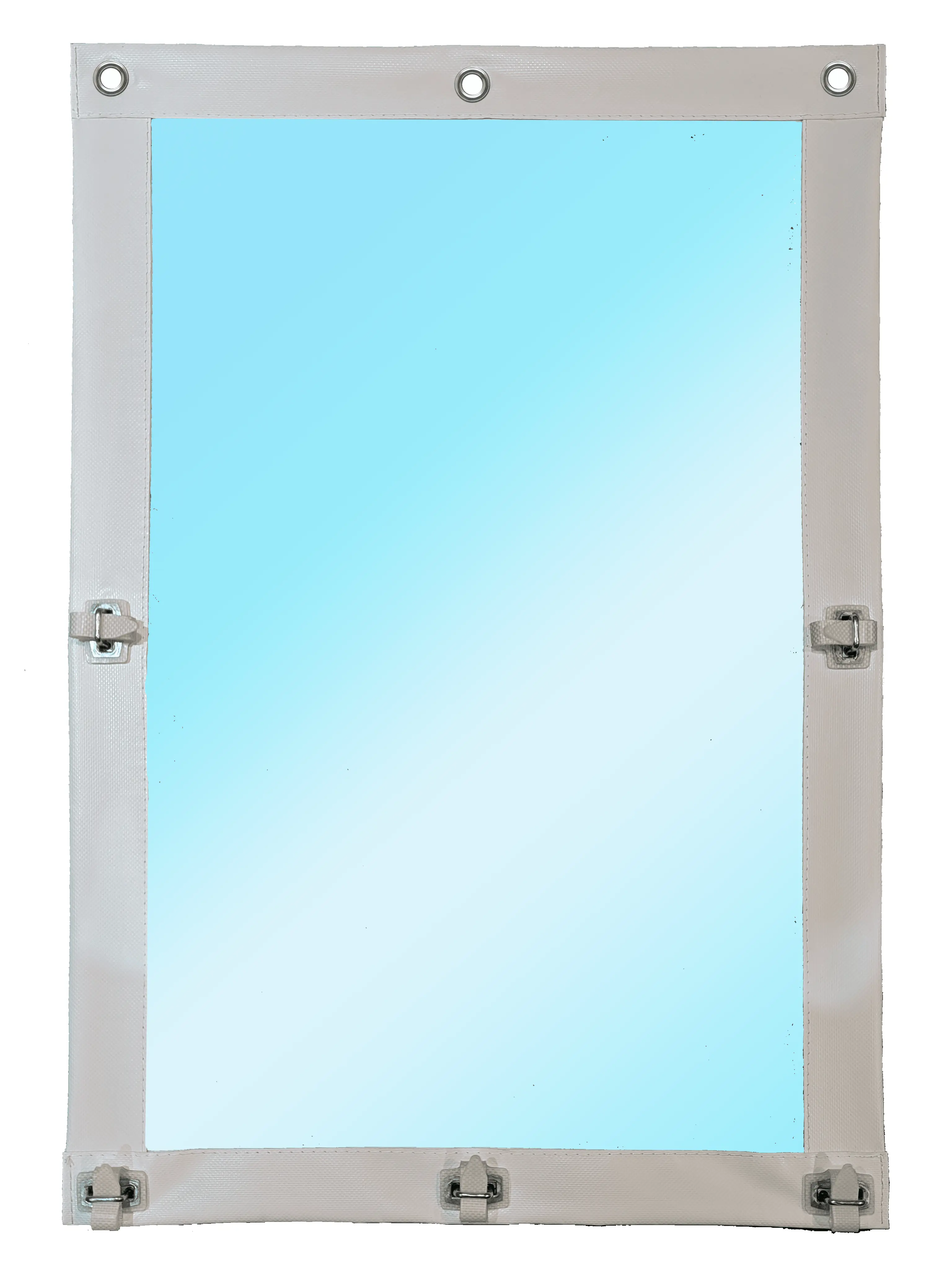 Изображение товара Мягкое окно ПВХ до -39 градусов 100x150 см с креплениями и ремешками