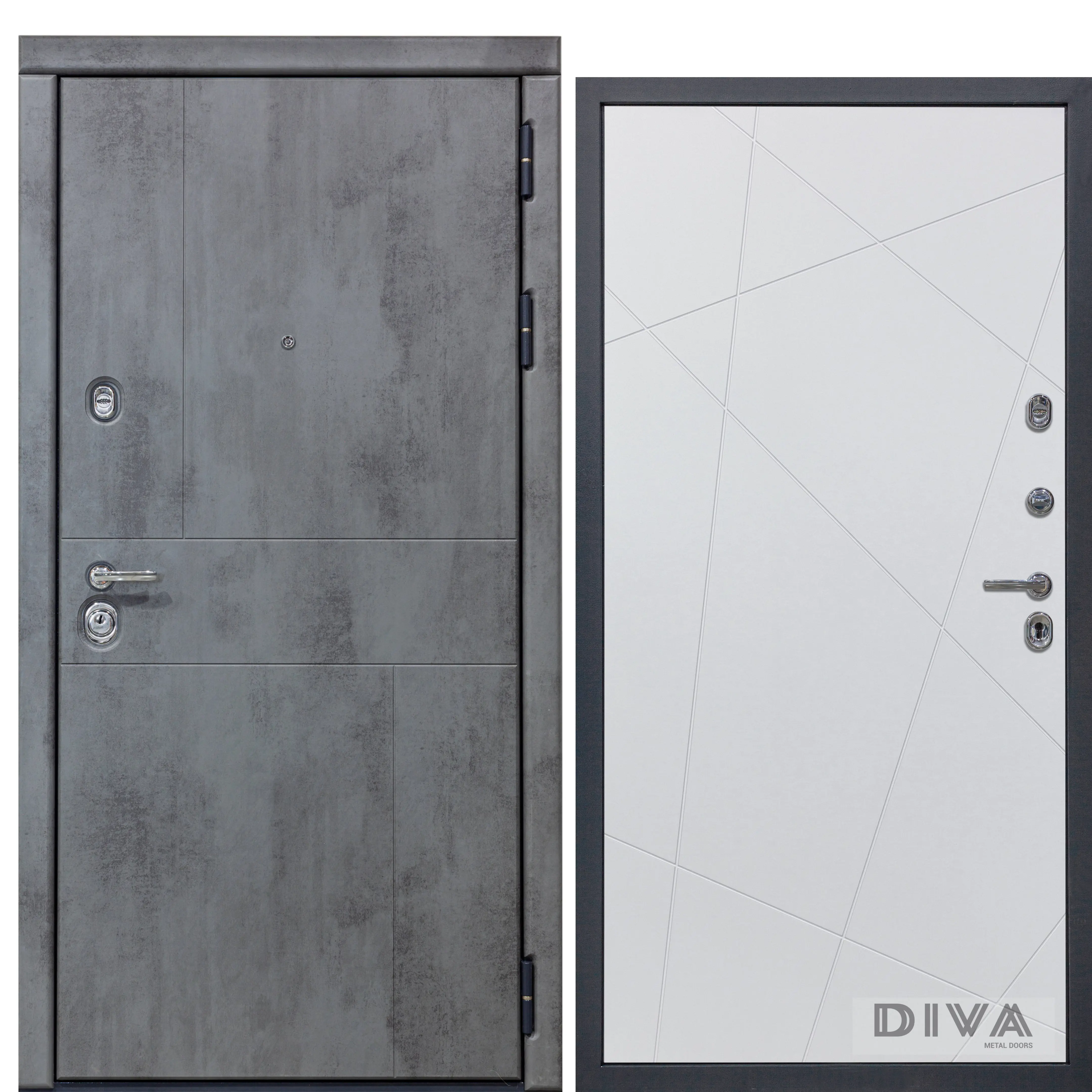 Изображение товара Входная дверь DIVA 48 205x96 см левый белый софт