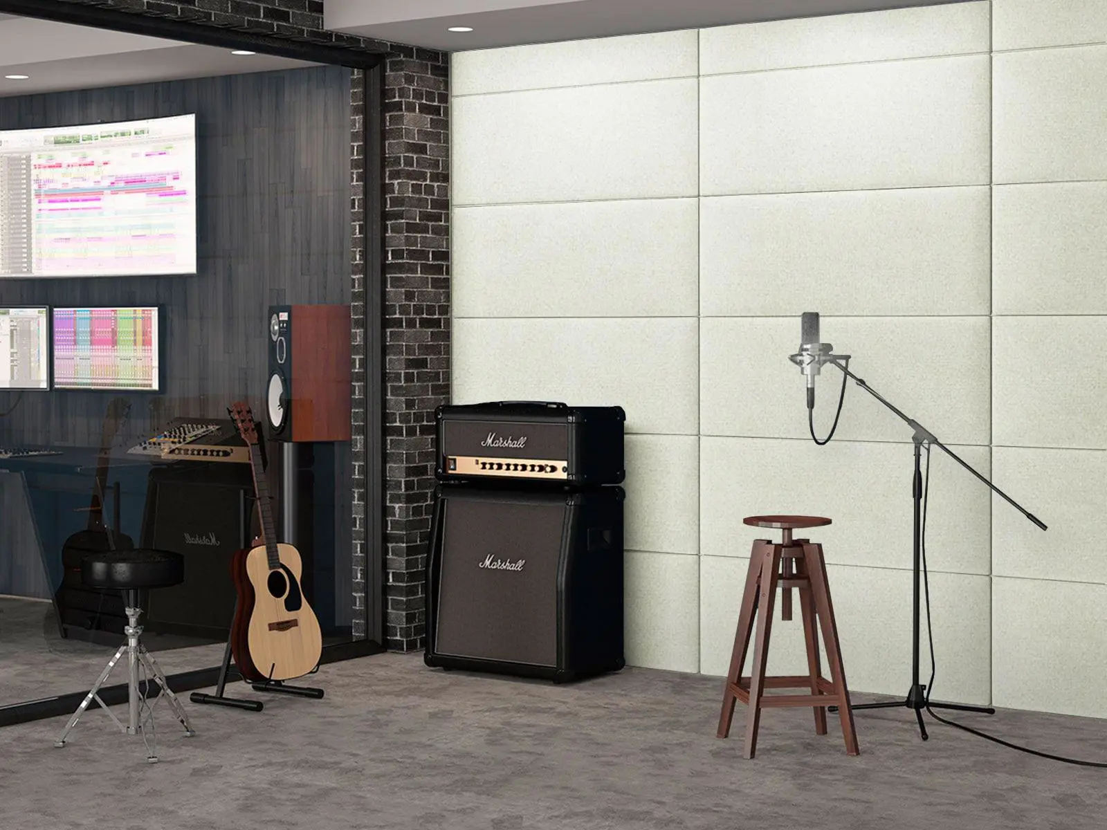 Изображение товара Мягкая панель Tartilla прямоугольник велюр цвет ваниль 1000x500x29мм 1шт