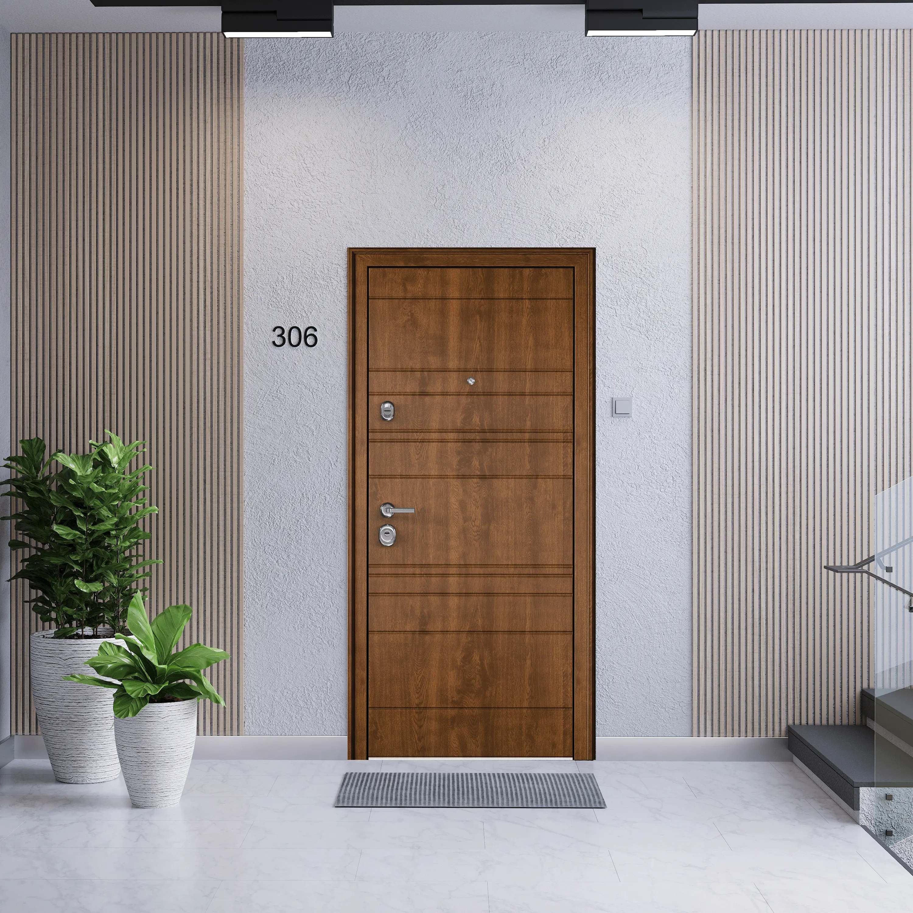 Изображение товара Дверь входная для квартиры Torex Ultimatum MP 100x215см правая коричневая