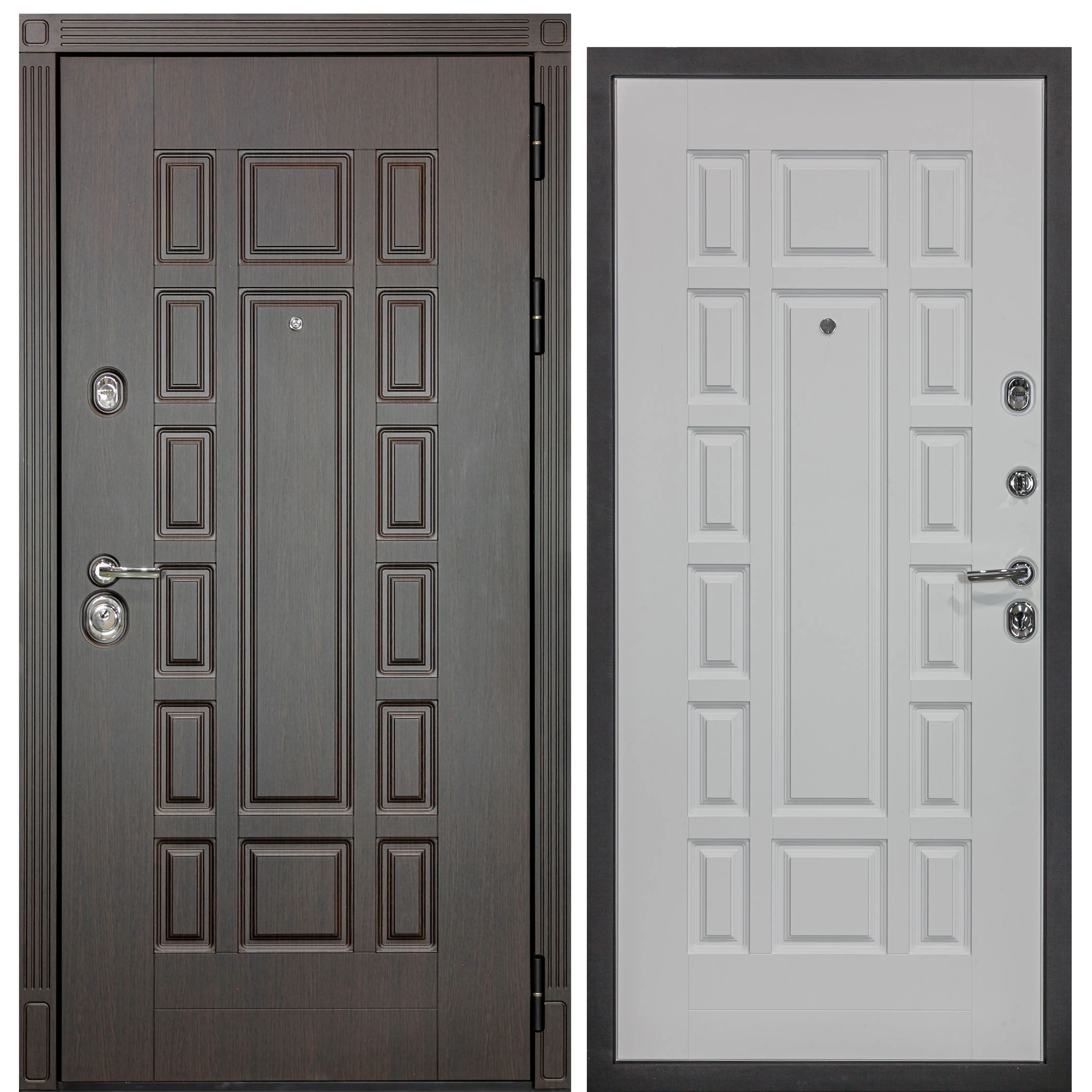 Изображение товара Входная дверь Diva МХ-53 205x86см левый цвет белый снег