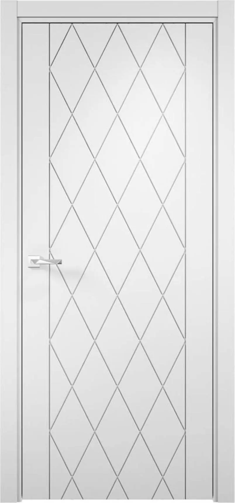 Изображение товара Межкомнатная дверь Loyard Севилья 10 глухая 200x90 см ПВХ софт айс без остекления