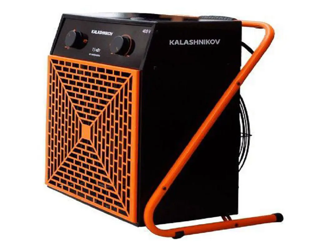 Изображение товара Электрическая тепловая пушка Kalashnikov KVF-E9-32 9000 Вт для обогрева помещений