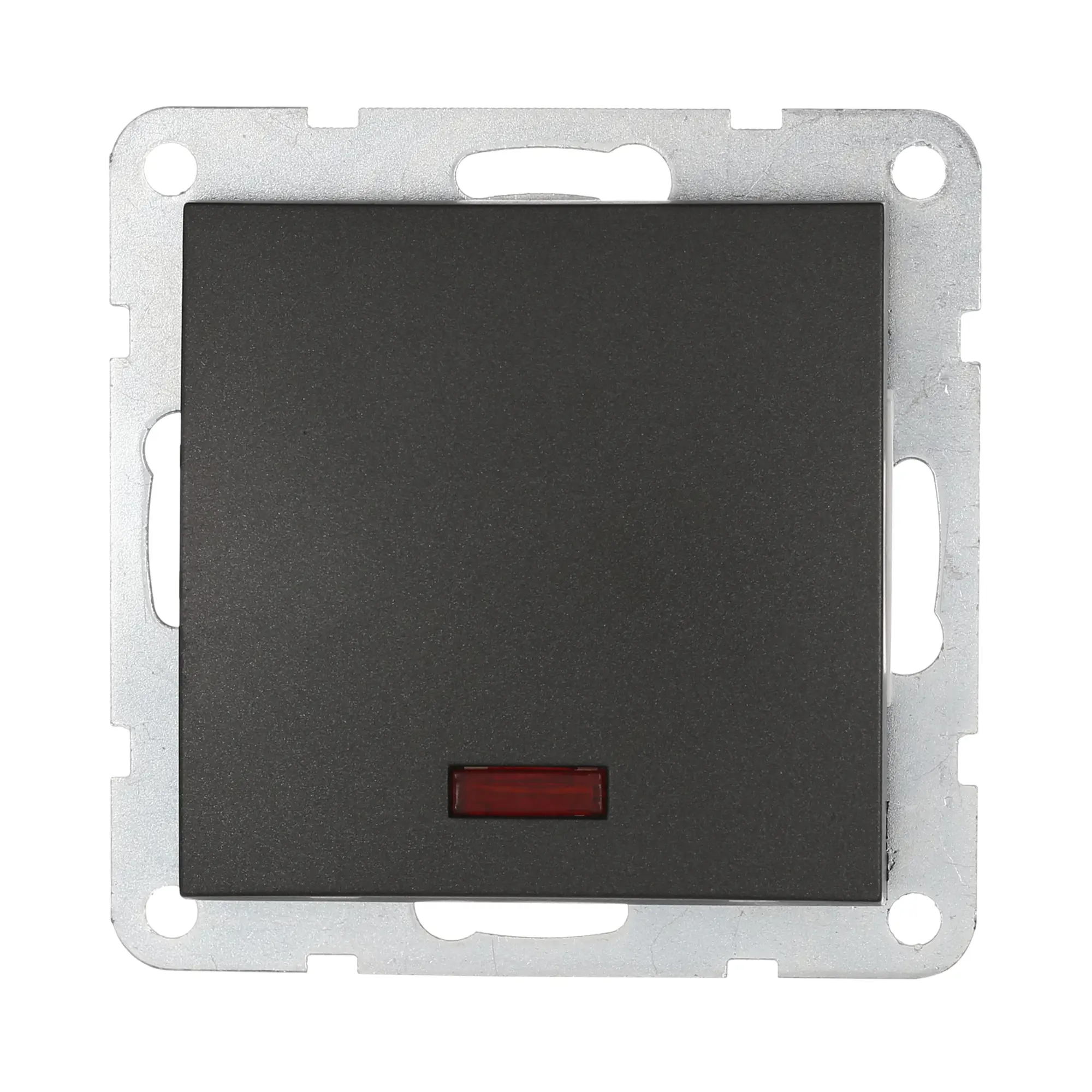 Изображение товара Встраиваемый выключатель LK studio LK60 860408-1 с индикатором черный бархат