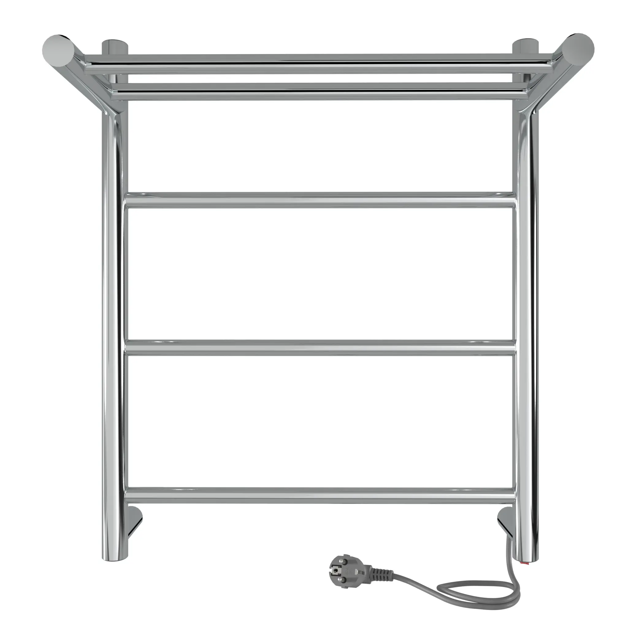 Изображение товара Полотенцесушитель электрический Indigo Line 400x500 мм 50 Вт с полкой лесенка цвет хром