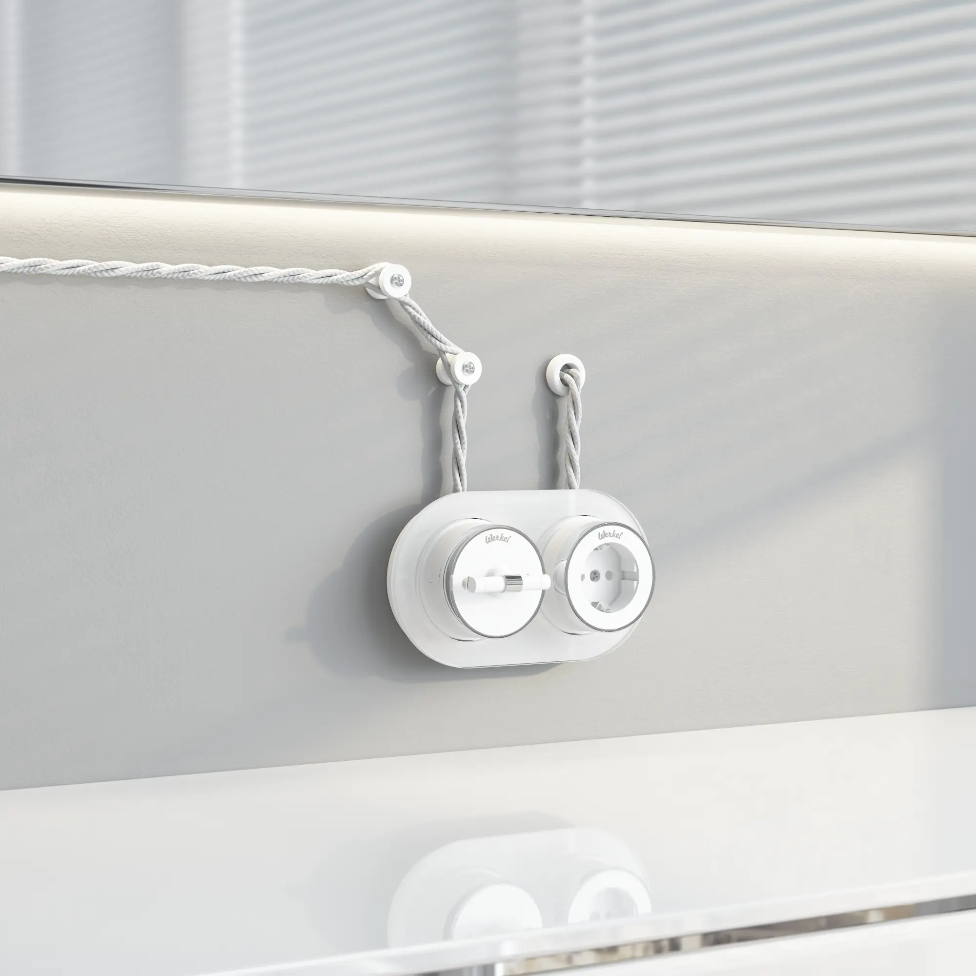 Изображение товара Втулка Werkel Ретро W6421101 белая для кабелей 2 шт