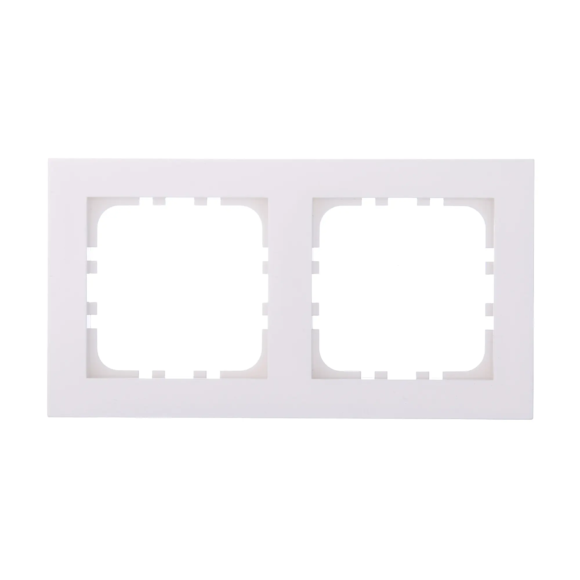 Изображение товара Рамка для розеток и выключателей LK Studio LK80 Flat 2 поста цвет белый