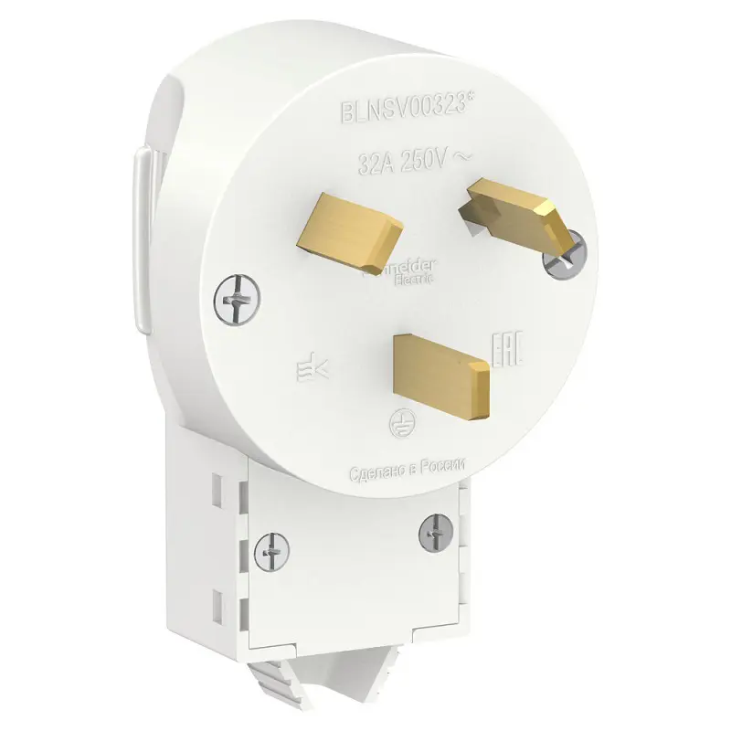 Изображение товара Силовая вилка Schneider Electric Blanca 2Р+N 32А 250В для внутренней установки