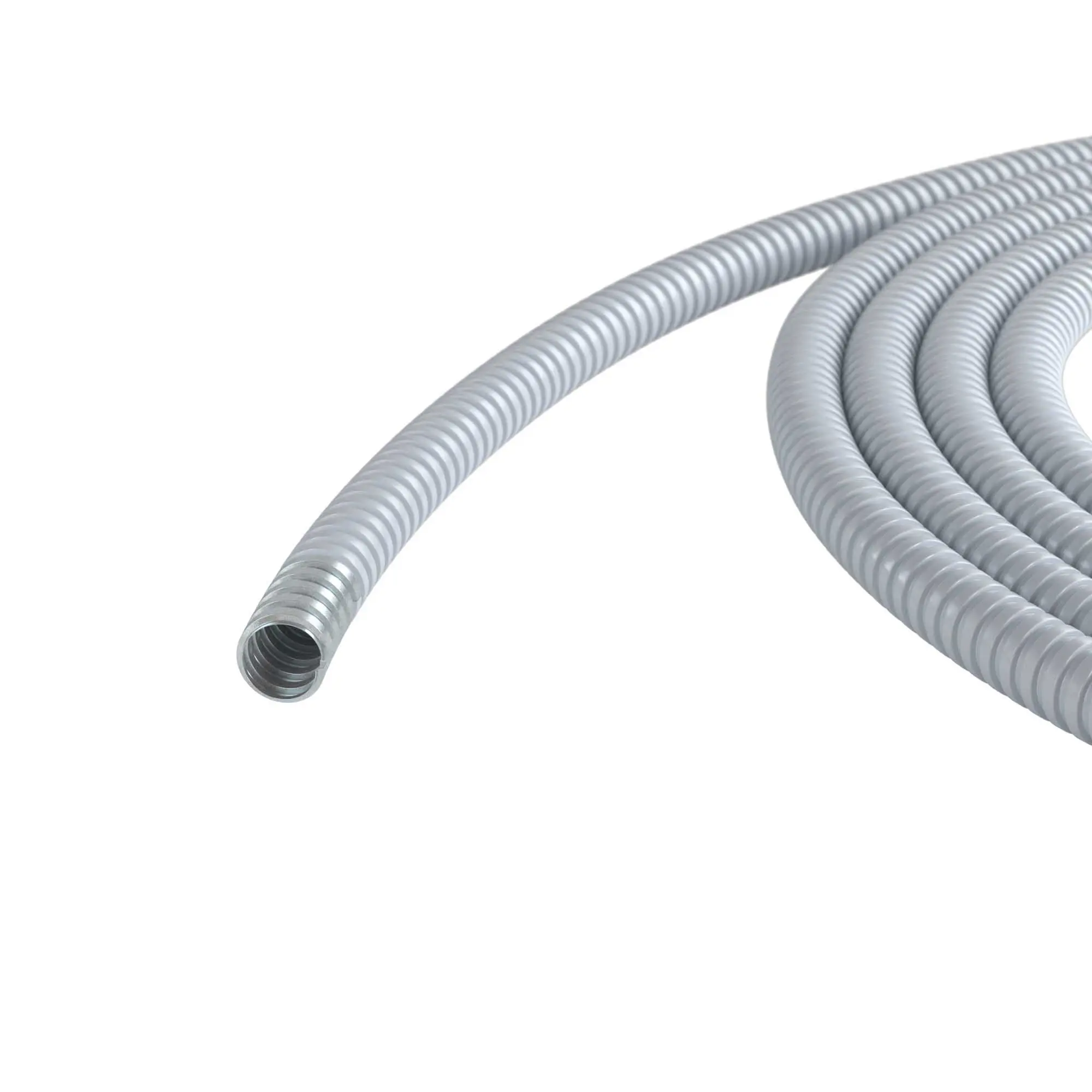 Изображение товара Металлорукав DKC DN 20 мм Dвн 205 мм Dнар 255 50 м в ПВХ изоляции цвет серый