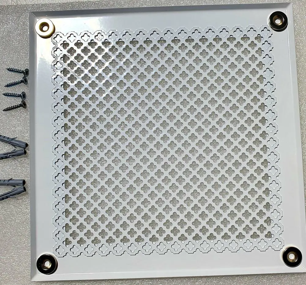 Изображение товара Решетка вентиляционная Шамрай на магнитах VRC00210 200x200 мм металл цвет белый