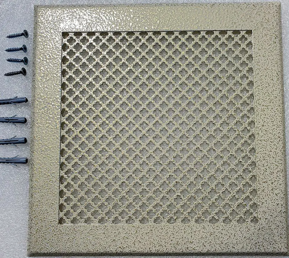 Изображение товара Решетка вентиляционная Шамрай на магнитах VRC00212 200x200 мм металл цвет антик белый