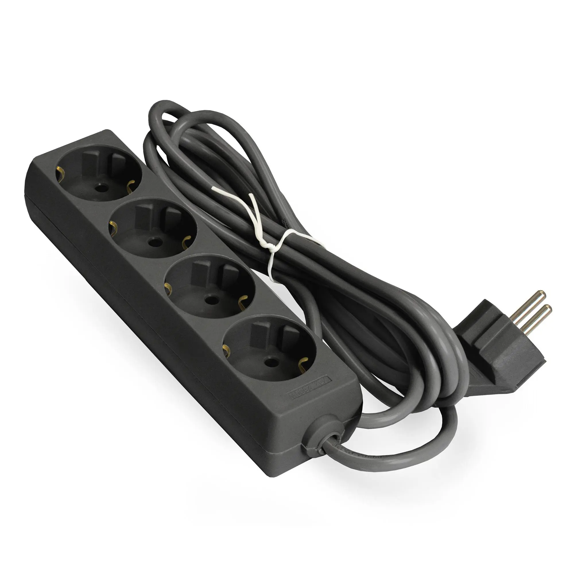 Изображение товара Удлинитель бытовой Exegate 285813 4 розетки с заземлением 3x0.75 мм 3 м 2200 Вт цвет черный