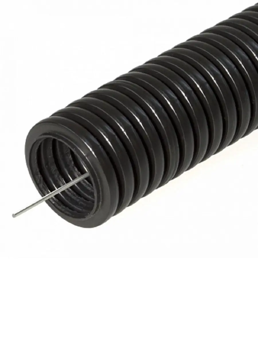 Изображение товара Труба гофрированная Промрукав ПНД 350 Н Ø16 25 м легкая цвет черный