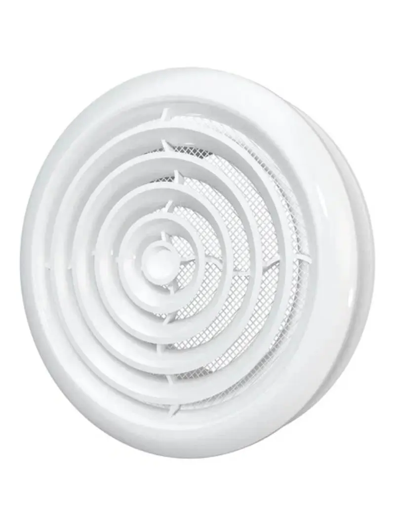 Изображение товара Диффузор приточно-вытяжной Era 16DK со стопорным кольцом и фланцем D160 мм пластик