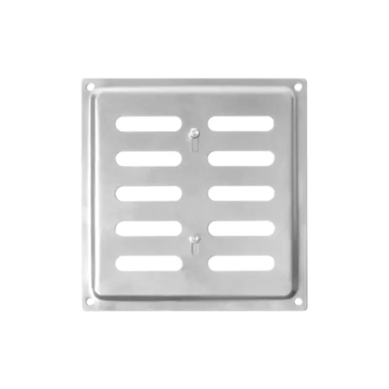 Изображение товара Решетка вентиляционная Domart 150x150 мм сталь хром регулируемая