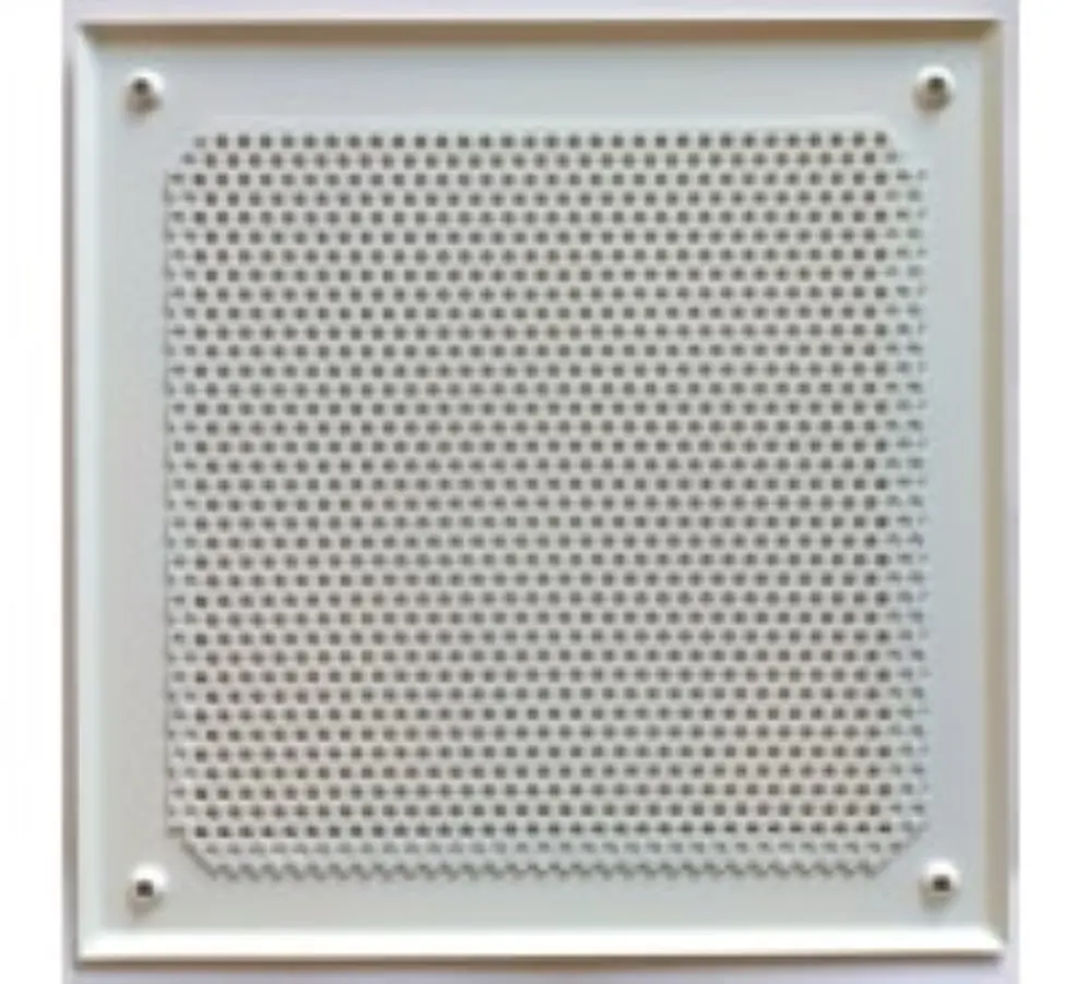 Изображение товара Решетка вентиляционная Шамрай 200x200 мм сталь тип перфорации кружок цвет белый