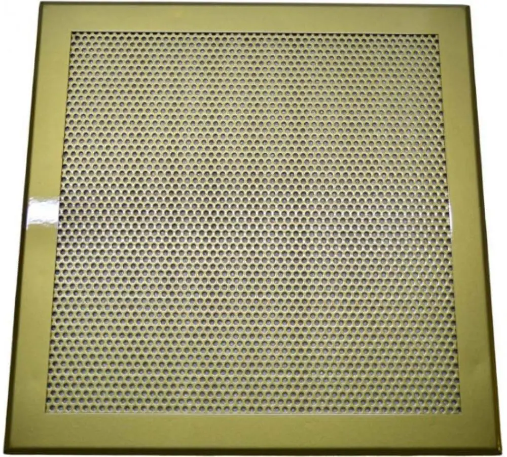 Изображение товара Решетка вентиляционная Шамрай 300x300 мм сталь тип перфорации кружок цвет золотой