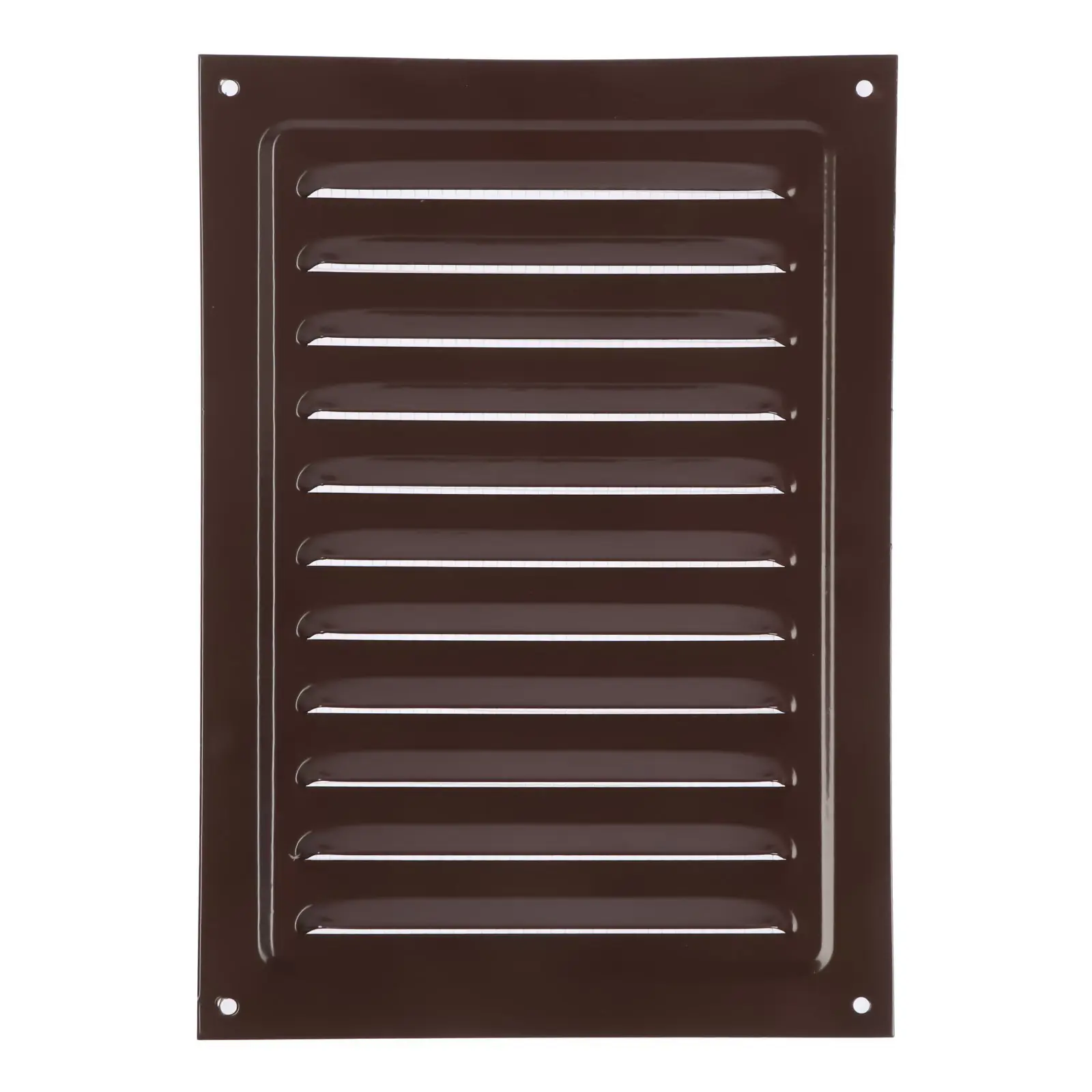 Изображение товара Решетка вентиляционная с сеткой Zein Люкс РМ1724КР 170x240 мм металл цвет коричневый