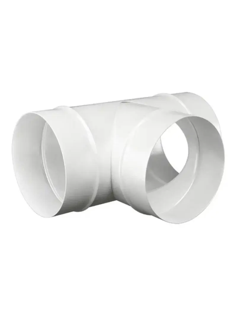 Изображение товара Тройник вентиляционный ERA D120 мм из стали, белый, 0.24 м