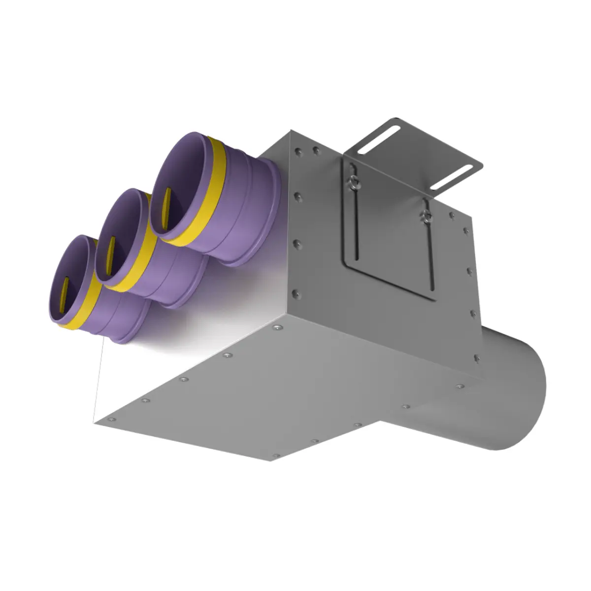Изображение товара Пленум прямой круглый Provent VPD 125/75×3 для вентиляции с 3 выходами