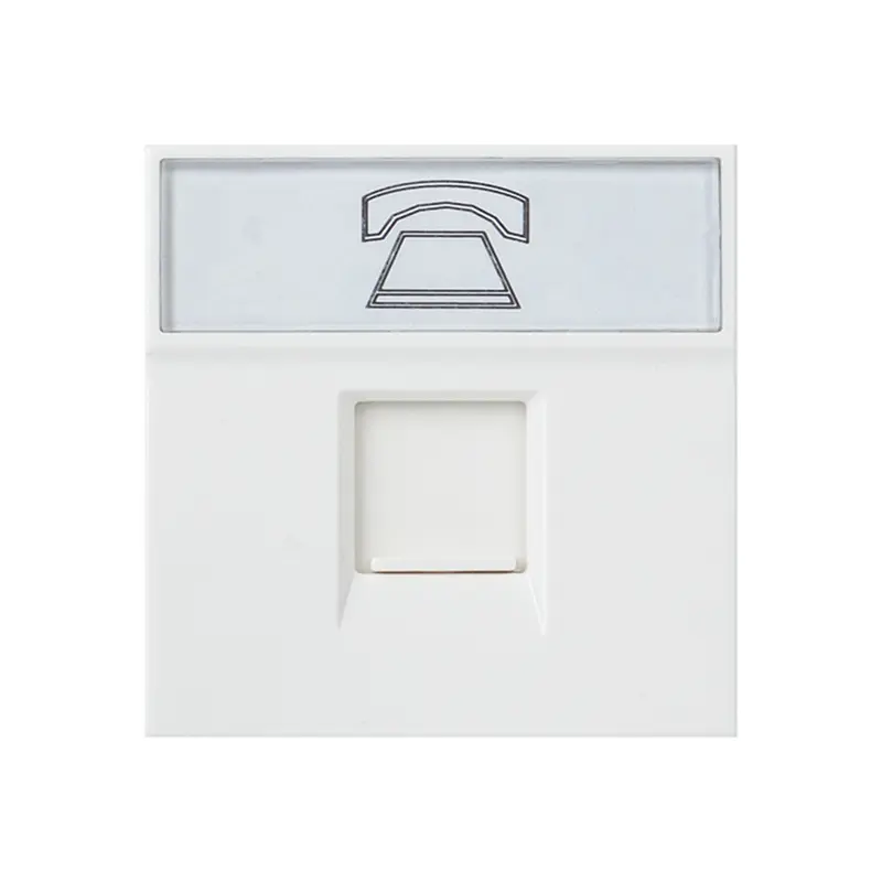 Изображение товара Розетка телефонная встраиваемая EKF E2MT01-134-10 белая IP20 защелка