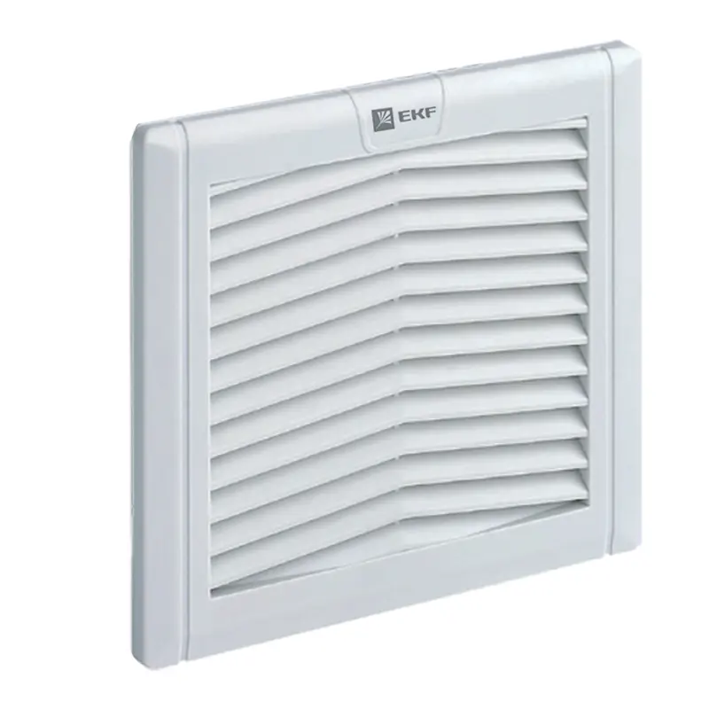 Изображение товара Решетка вентиляционная с фильтром EKF PROxima 223x223 мм пластик белая