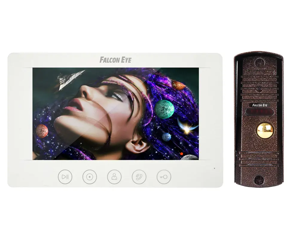 Изображение товара Комплект видеодомофона Falcon Eye KIT- Cosmo 7" цвет белый