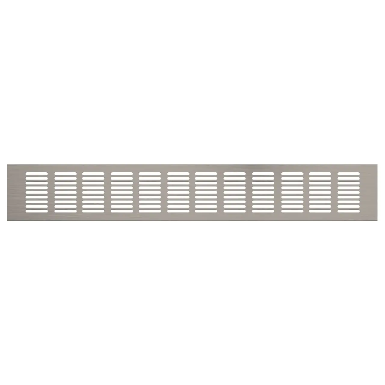 Изображение товара Решетка вентиляционная Благовест 60x400 мм из анодированного алюминия матовая