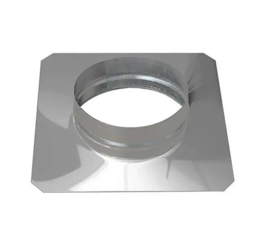 Изображение товара Плоское основание для турбодефлектора Шамрай D140 мм 295x295 мм нержавеющая сталь