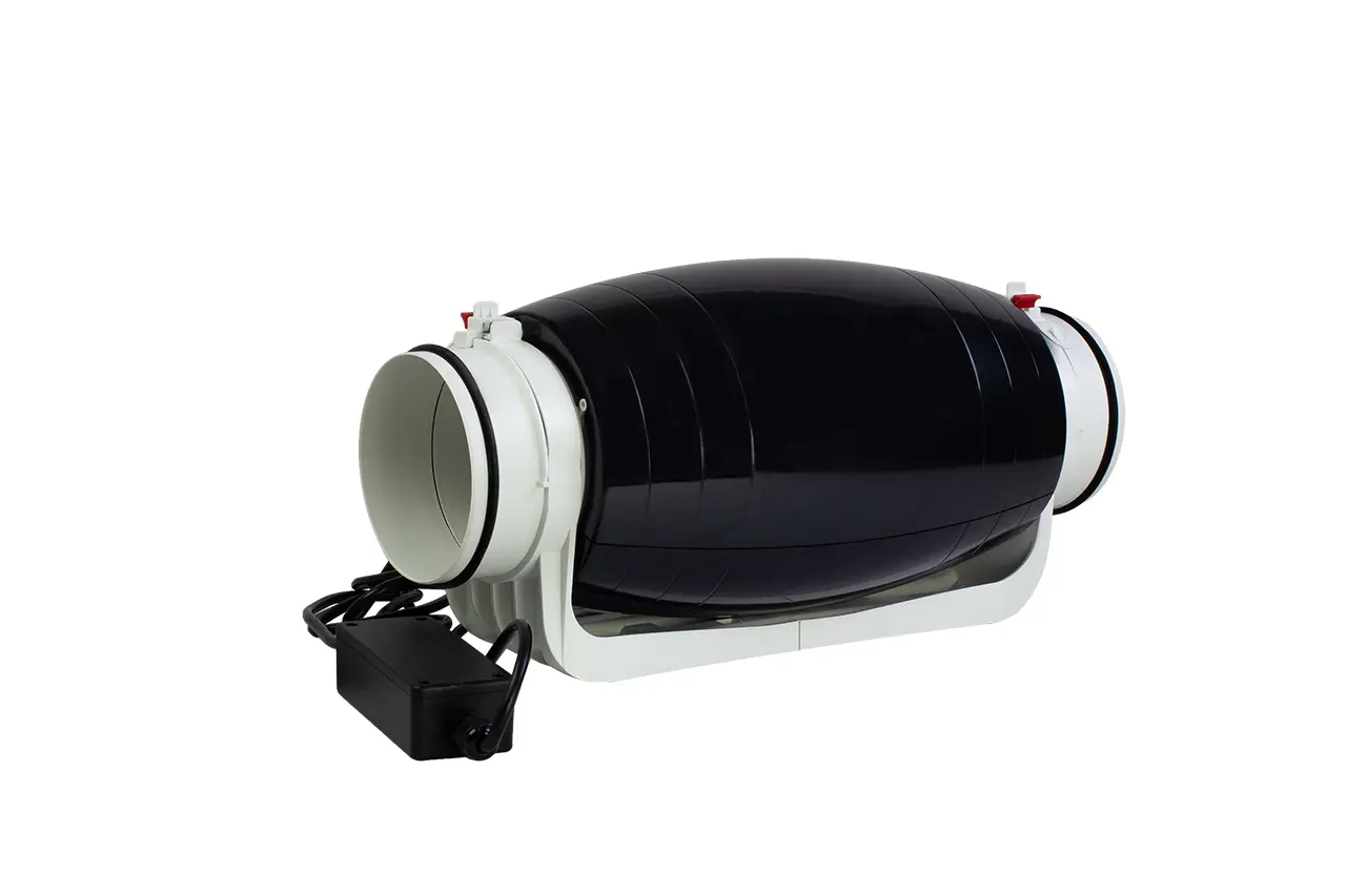 Изображение товара Вентилятор канальный осевой Arius Lineo Silent Evo P 150 LL D150 мм 31 дБ 585 м³/ч обратный клапан цвет черно-белый