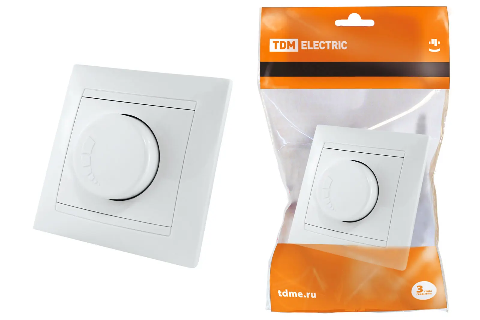 Изображение товара Диммер встраиваемый Tdm electric Лама SQ1815-0009 300 Вт цвет белый