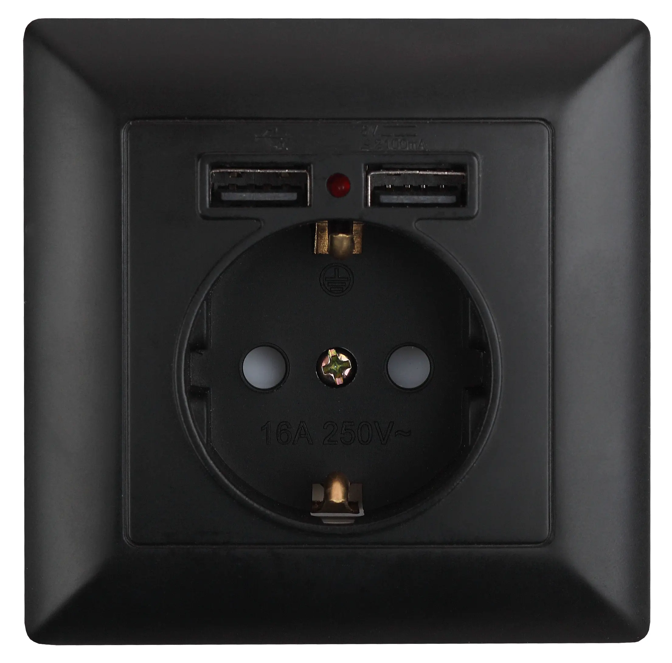 Изображение товара Розетка встраиваемая Intro Solo Б0053717 с заземлением со шторками цвет антрацит