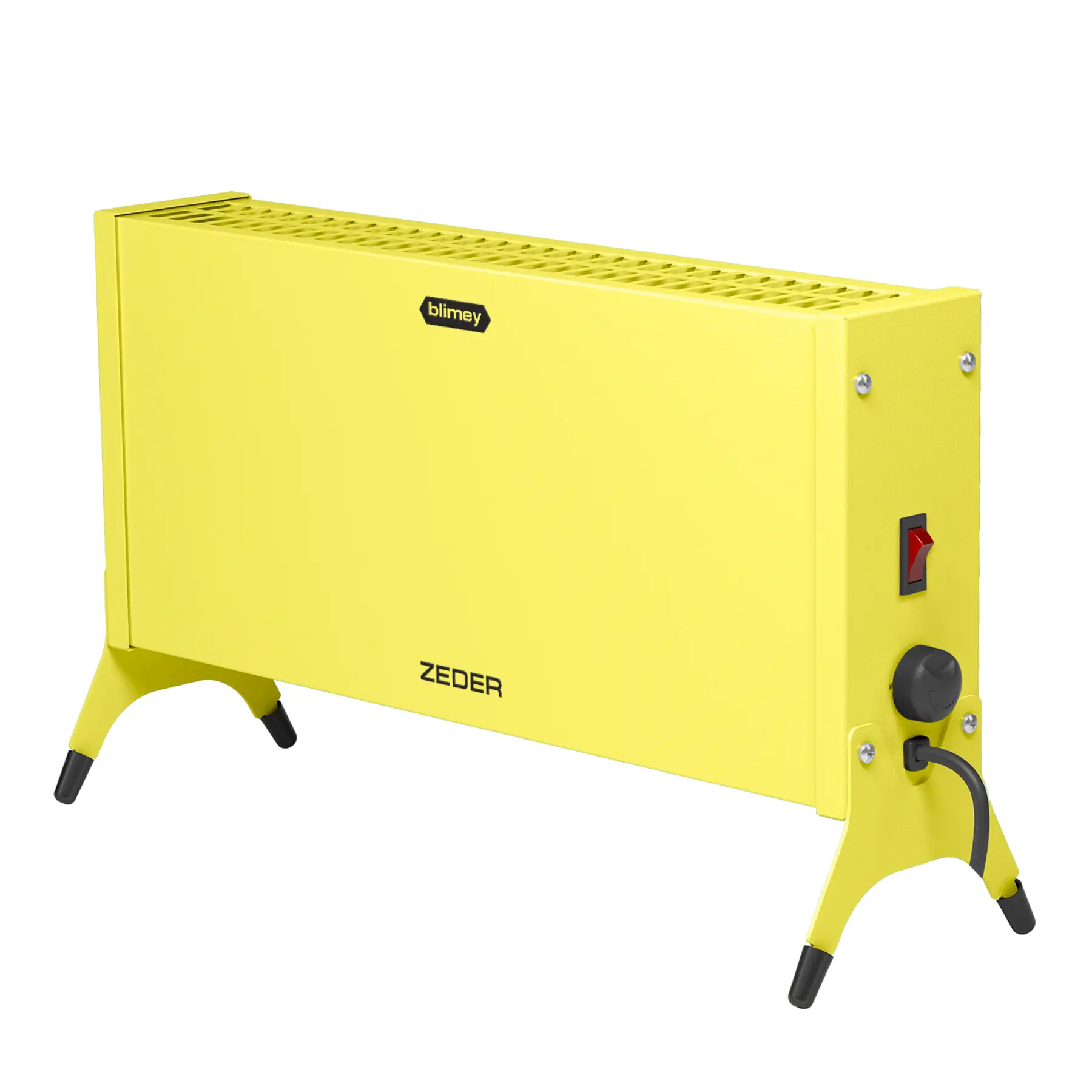 Изображение товара Конвектор электрический Zeder Blimey 10MX-12 yellow с механическим термостатом 1000 Вт