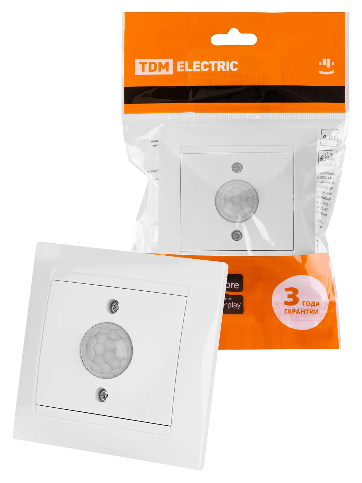 Изображение товара Выключатель накладной Tdm electric Лама с одной клавишей белый IP20 встраиваемый