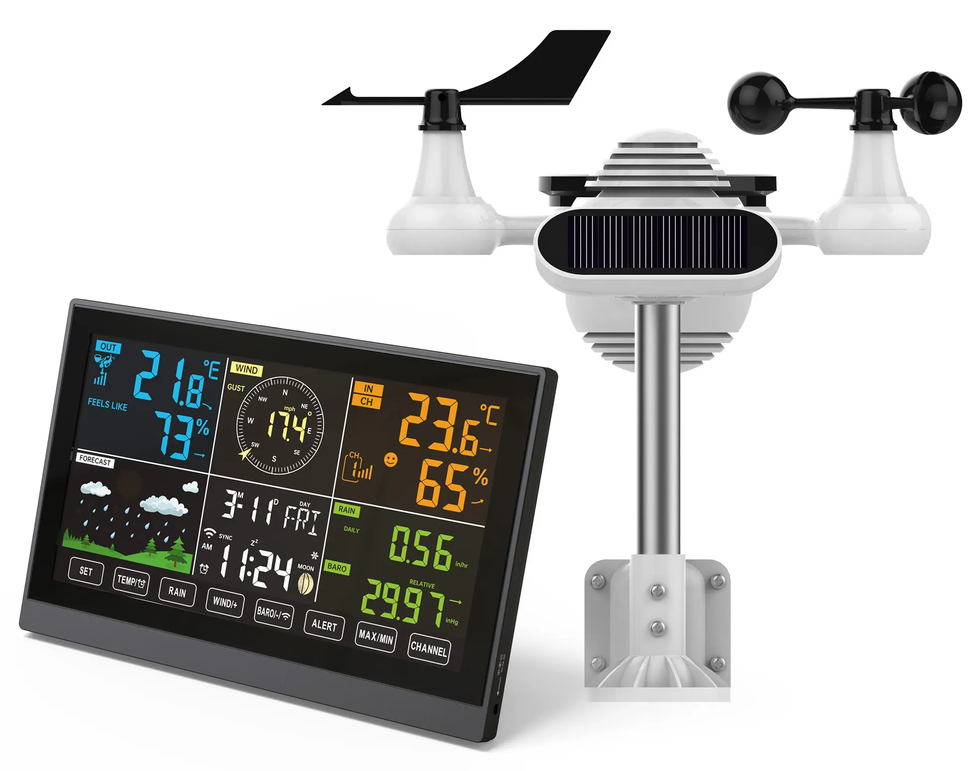 Изображение товара Метеостанция Levenhuk Wezzer PLUS LP140 цвет черный