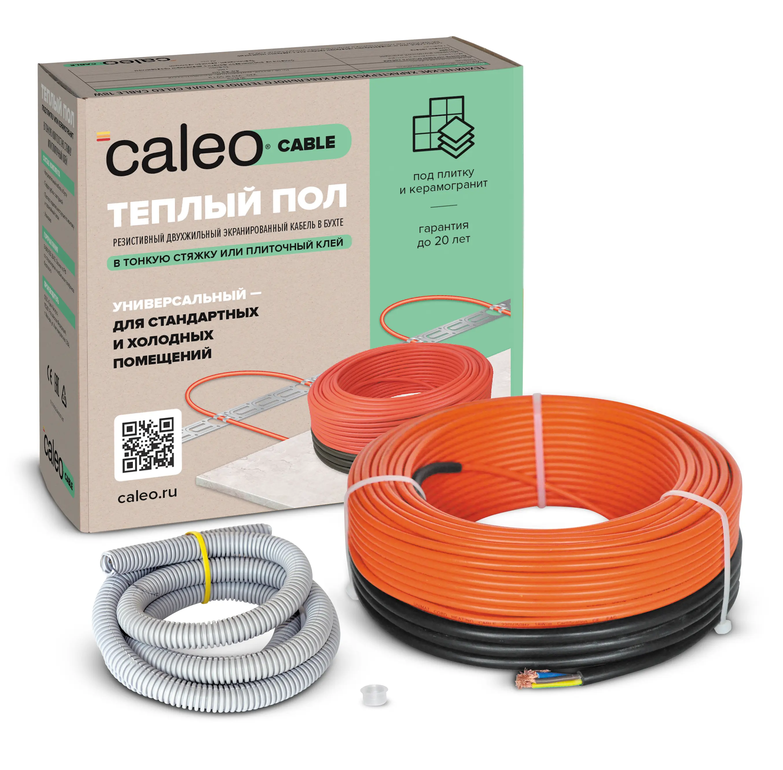 Изображение товара Нагревательный кабель для теплого пола Caleo Cable 17W-24 24 м 400 Вт