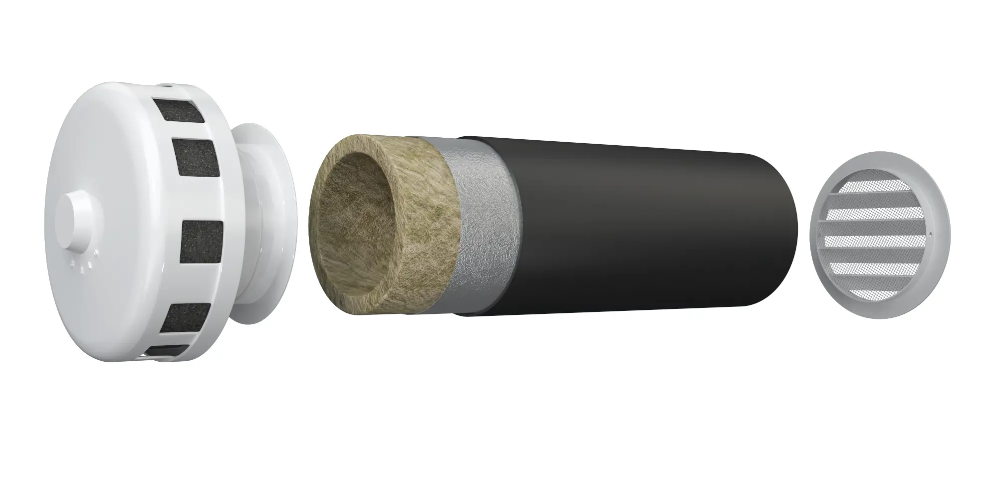 Изображение товара Клапан приточный Era SAV D125 мм 1 м минеральная вата/фольга