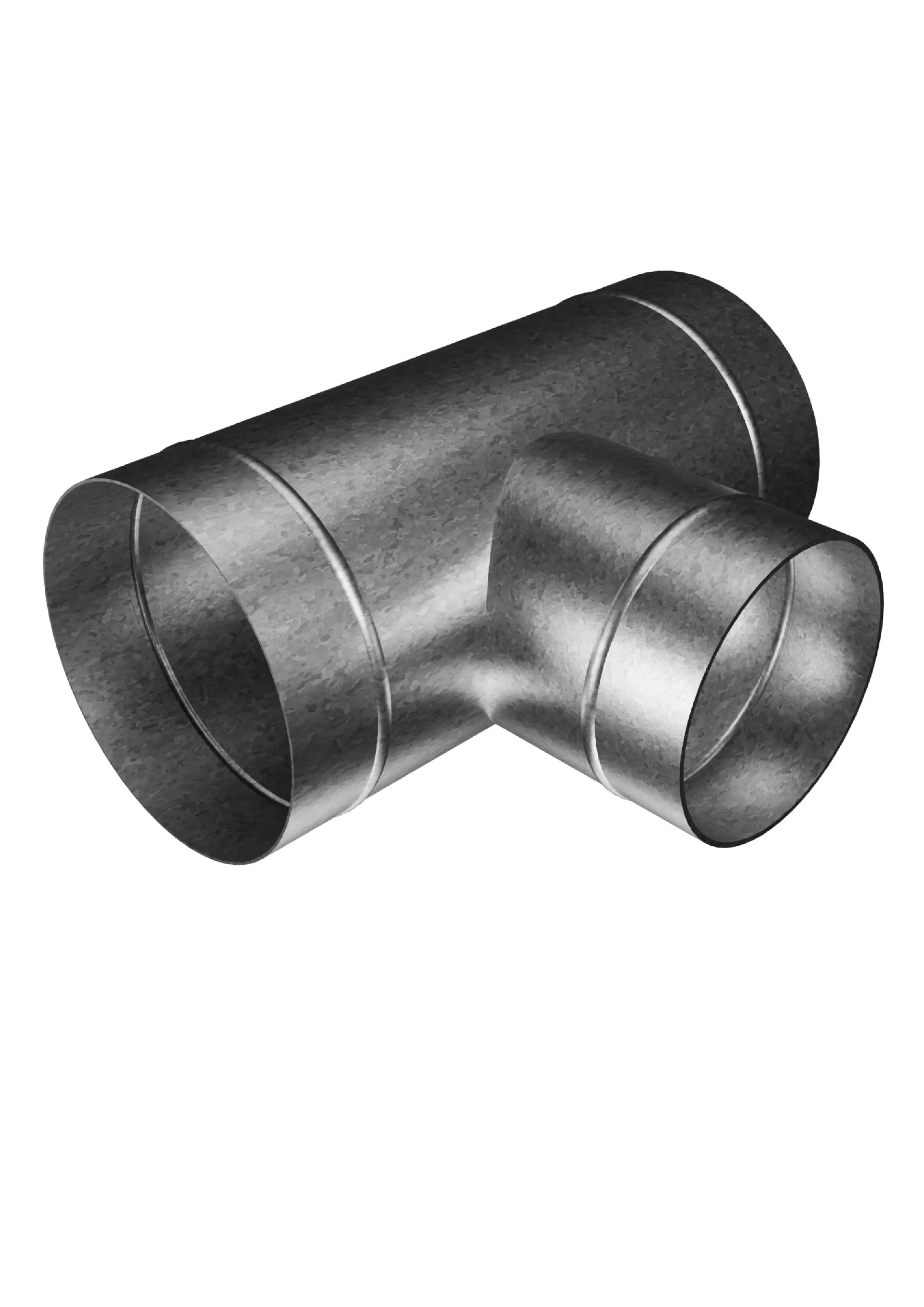 Изображение товара Тройник для круглых воздуховодов Era Pro TRG D160 с выходом D200 оцинкованная сталь