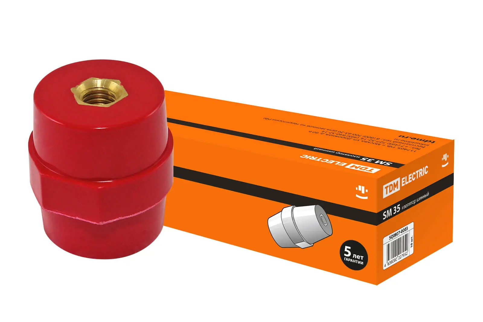 Изображение товара Изолятор силовой Tdm electric SM35 H35xD32xM8 мм 10 шт.